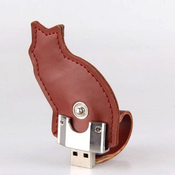 皮製隨身碟-貓咪造型USB_0